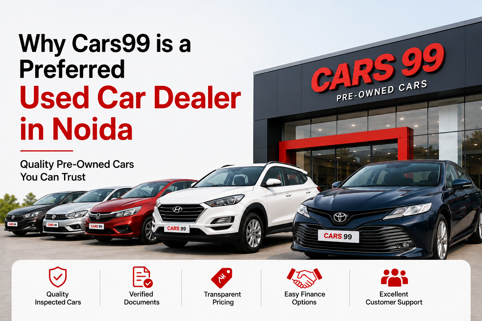 Why Cars99 is a Preferred Used Car Dealer in Noida for Quality Pre-Owned Cars