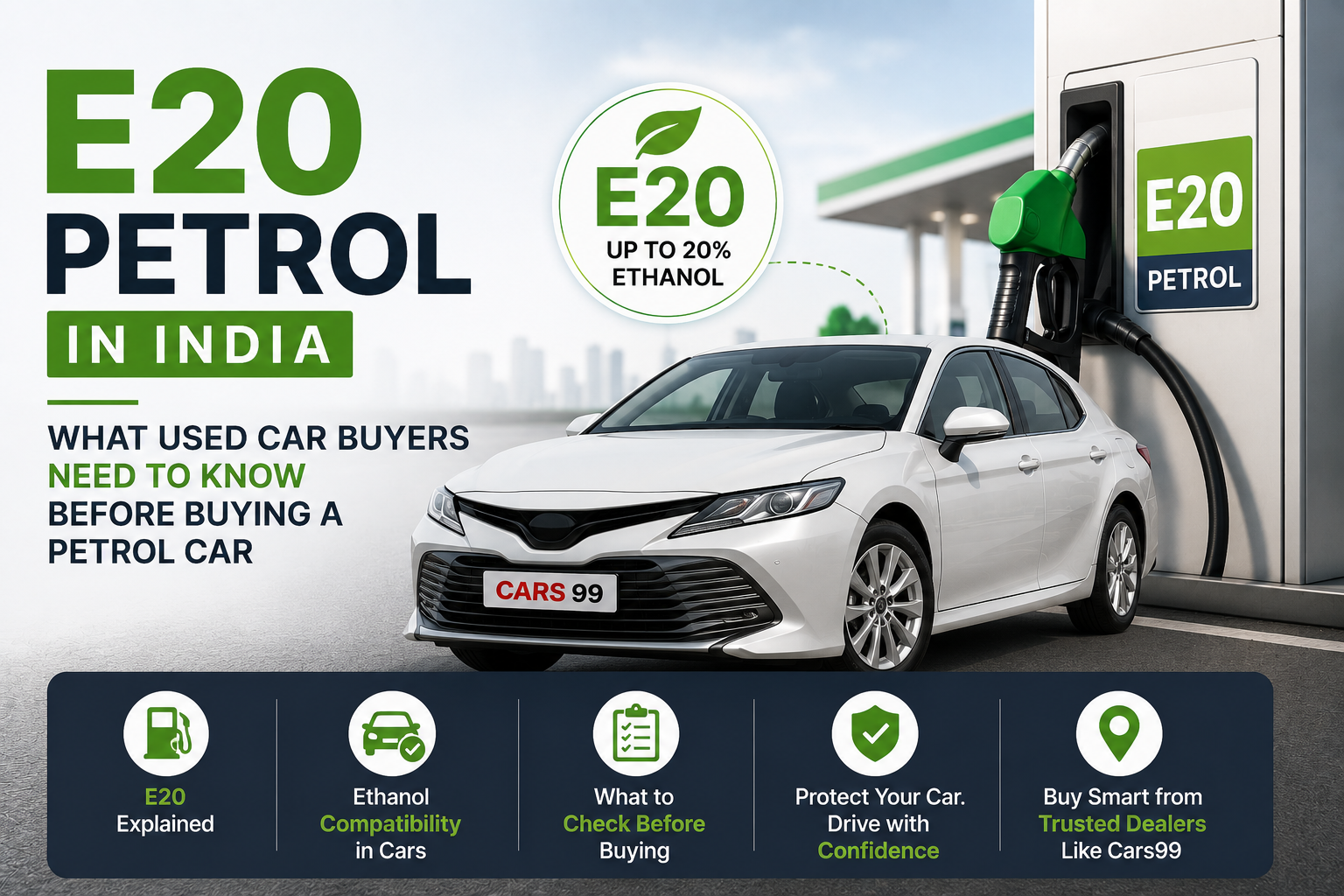 E20 Petrol in India: What Used Car Buyers Need to Know Before Buying a Petrol Car
